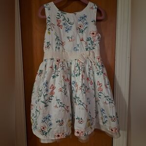 Floral White Kids Dress By Carter's